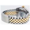 Image 7 : Rolex Mens Two Tone Blue Diamond Dial Datejust Wriswatch 36MM