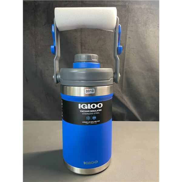 Lot of 1 IGLOO Vacuum Insulated Stainless Steel Logan 1/2 Gallon Sports Jug - Brand New!