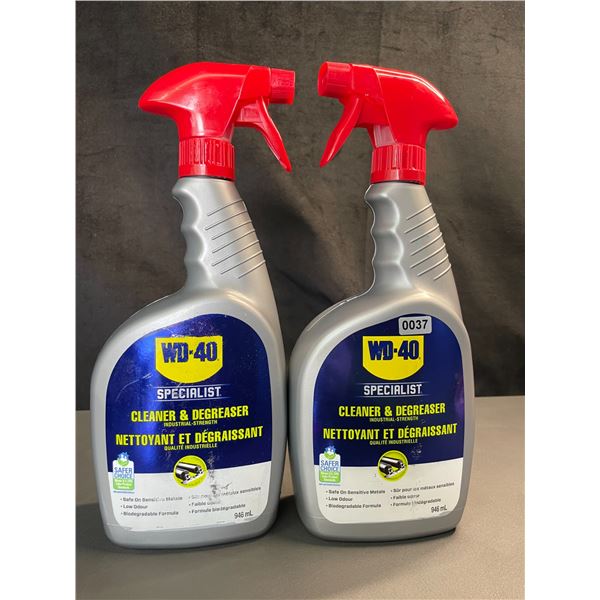 Lot of 2 WD-40 Specialist Cleaner & Degreaser Industrial-Strength Sprays