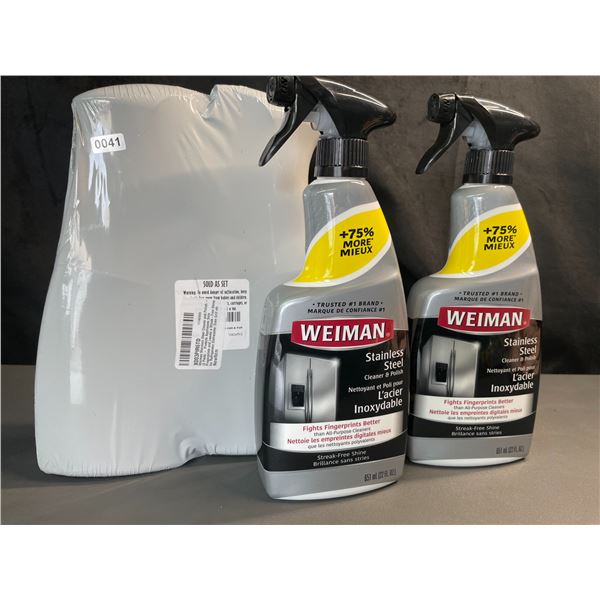 Lot of 4 Weiman Stainless Steel Cleaner & Polish Sprays - 65lml - New
