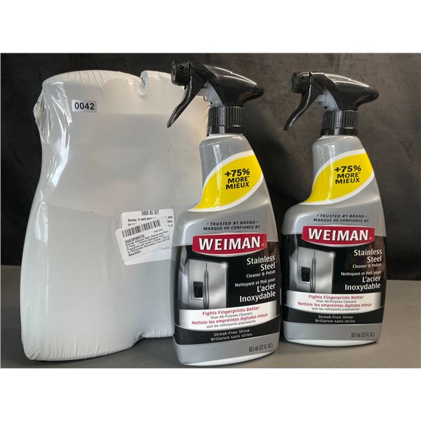 Lot of 4 Weiman Stainless Steel Cleaner & Polish Sprays - 65lml - New