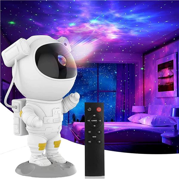 Lot of 1 Astronaut Starry Night Star Galaxy Projector with Remote Control - Brand New!