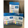 Image 1 : Lot of 3 Boxes of Gubffon 542 6-Pack Pigment Inks for Epson EcoTank Printers - Brand New