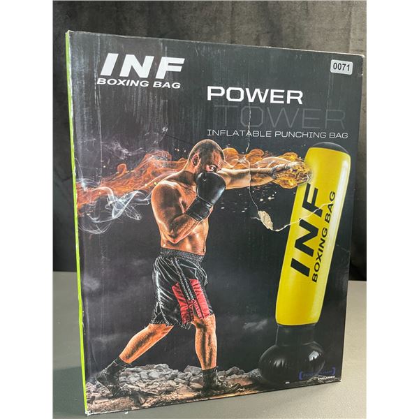 Lot of 1 Inflatable Punching Bag/Boxing Bag w/ Foot Pump - Brand New! (Stands Approx. 5FT Tall)