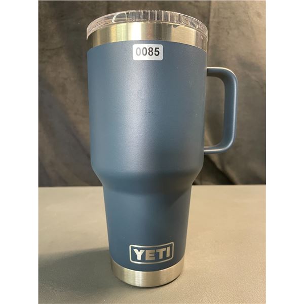 Lot of 1 YETI Rambler 30oz Tumbler Mug with Handle - Blue - Brand New!