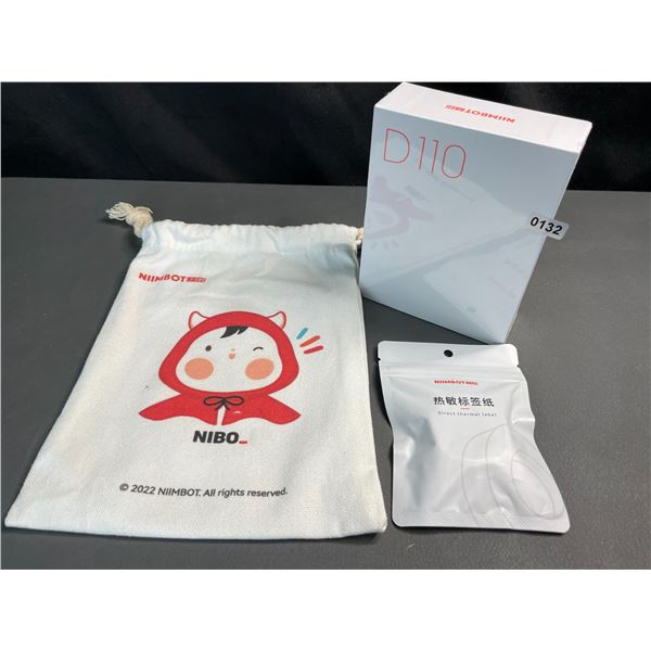 Lot of 1 Niimbot D110 Portable Bluetooth Thermal Label Maker w/ Labels - Brand New Sealed!