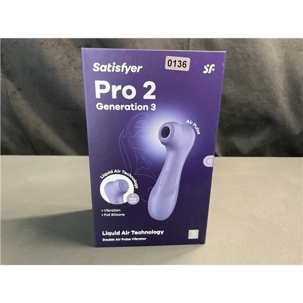 Lot of 1 Satisfyer Pro 2 Generation 3 - Double Air Pulse Vibrator/Sex Toy w/ App Control - Brand New