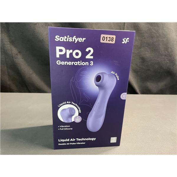 Lot of 1 Satisfyer Pro 2 Generation 3 - Double Air Pulse Vibrator/Sex Toy w/ App Control - Brand New