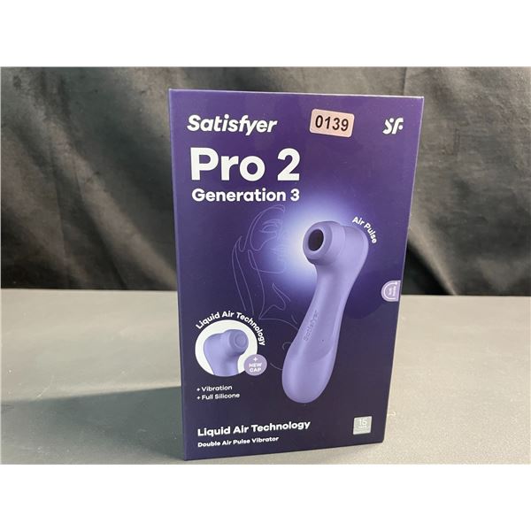 Lot of 1 Satisfyer Pro 2 Generation 3 - Double Air Pulse Vibrator/Sex Toy w/ App Control - Brand New