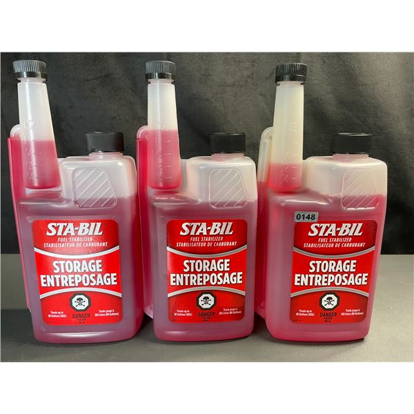 Lot of 3 Sta-Bil Fuel Stabilizers - Treats up to 80 Gallons - 946ml - Brand New