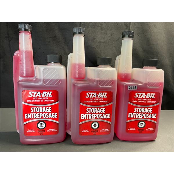 Lot of 3 Sta-Bil Fuel Stabilizers - Treats up to 80 Gallons - 946ml - Brand New