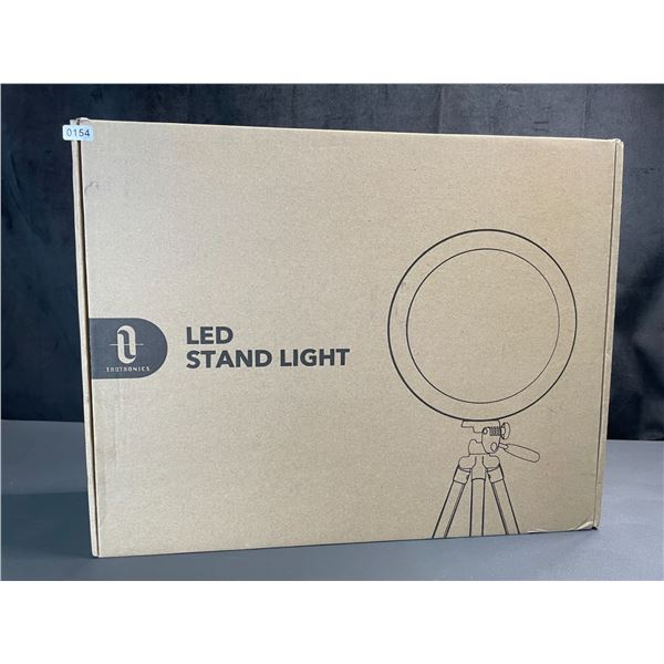 Lot of 1 Taotronics LED Selfie Video Ring Light (12in) w/ Adustable Tripod Stand - Brand New!