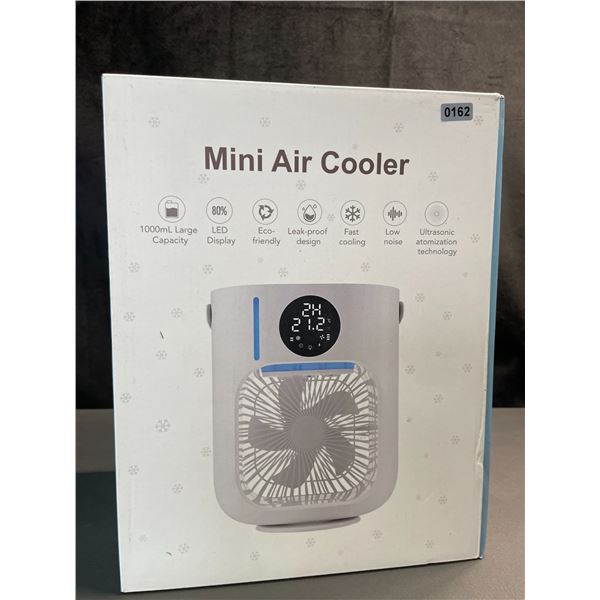 Lot of 1 Mini Air Cooler with 1000ml tank & RGB Lights/LCD Display - Brand New!