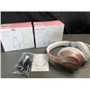 Image 2 : Lot of 2 Glynzak Wireless Over-Ear Headphones w/ 65hr Music/Talk Time! Rose Gold - Brand New!