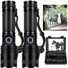 Image 1 : Lot of 2 PowerStyle LED Super Bright Rechargeable Tactical Flashlights - BRAND NEW!