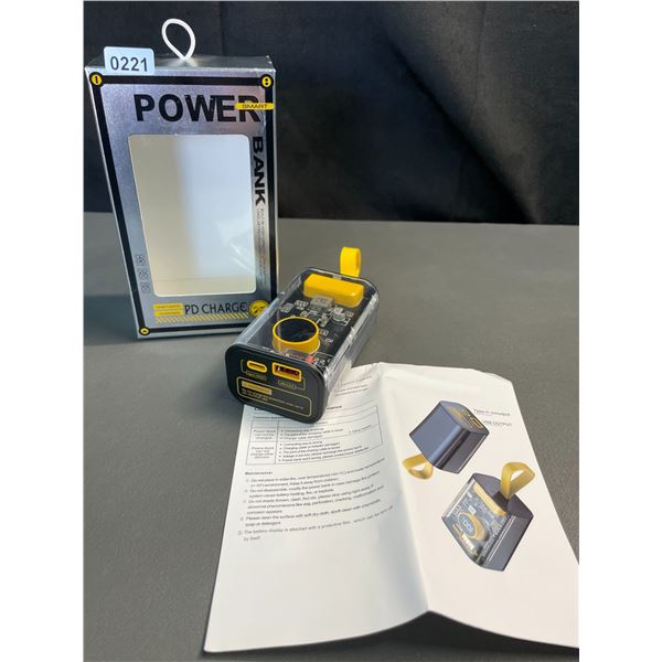 Lot of 1 High Capacity 10,000mAh Powerbank/Portable Charger w/ USB-C Fast Charge - New Sealed!