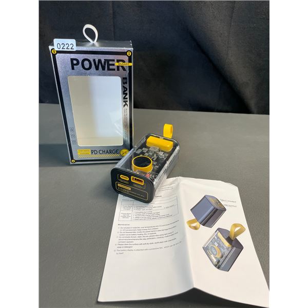 Lot of 1 High Capacity 10,000mAh Powerbank/Portable Charger w/ USB-C Fast Charge - New Sealed!