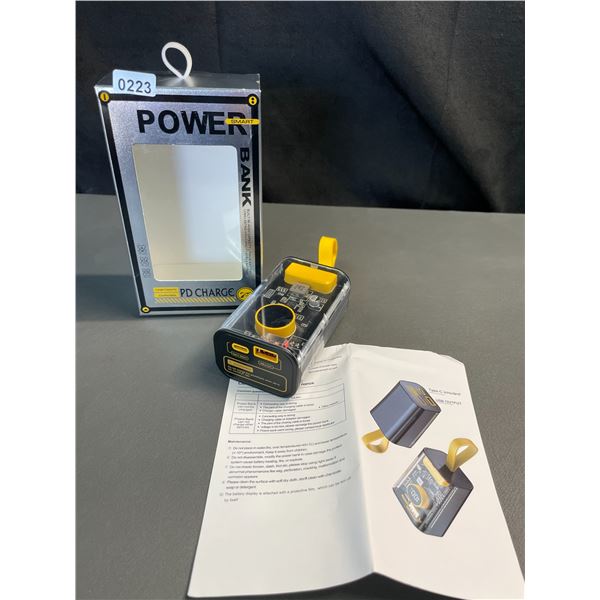 Lot of 1 High Capacity 10,000mAh Powerbank/Portable Charger w/ USB-C Fast Charge - New Sealed!