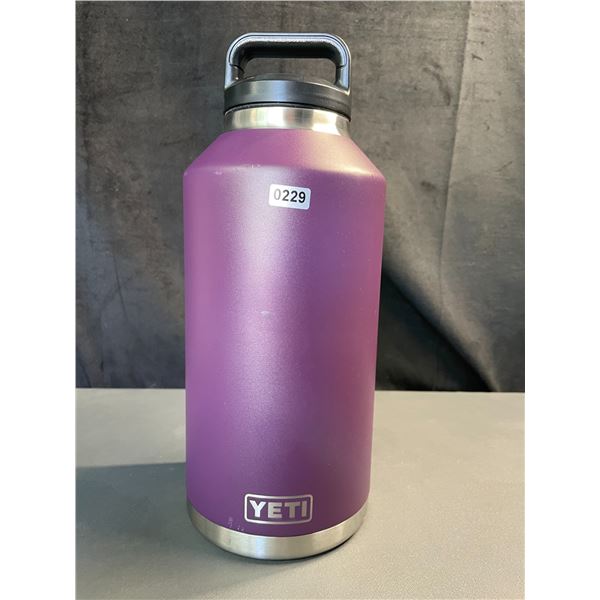 Lot of 1 YETI Large Rambler Bottle 64oz/1.89L - Purple - New (Small Scuff Marks - See Photos)