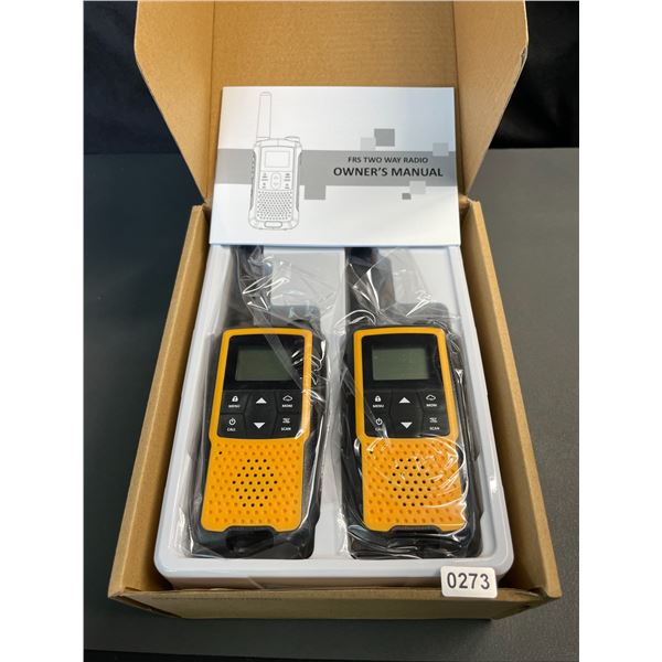 Lot of 1 Set of Pofung 22-Channel FRS Rechargeable Two-Way Radios/Walkie-Talkies - Brand New!