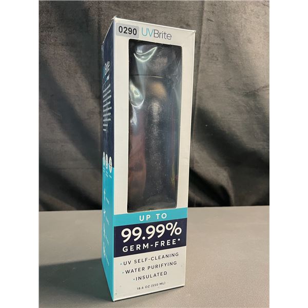 Lot of 1 UVBrite Smart Water Bottle - Water Purifying, Self-Cleaning & Insulated - Brand New!