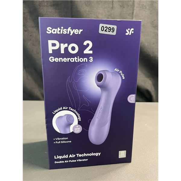 Lot of 1 Satisfyer Pro 2 Generation 3 - Double Air Pulse Vibrator/Sex Toy w/ App Control - Brand New