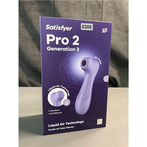 Lot of 1 Satisfyer Pro 2 Generation 3 - Double Air Pulse Vibrator/Sex Toy w/ App Control - Brand New