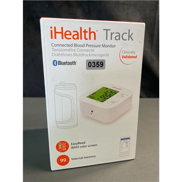 Lot of 1 iHealth Track Smart Bluetooth Connected Blood Pressure Monitor - NEW