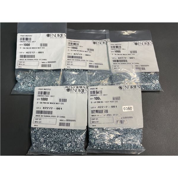 Lot of 5 Packs of Miscellaneous Hardware - New