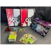 Image 1 : Lot of 2 Leather Pokemon Premium Card Binders w/ Holos + Cards, Sleeves, Dice, & Storage Tin - NEW