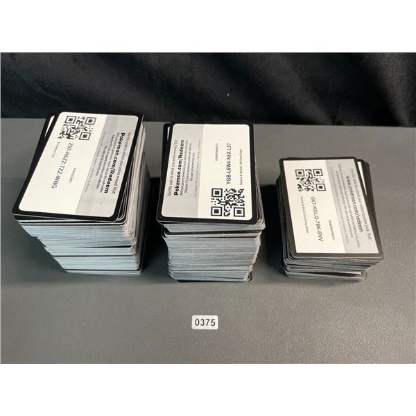 Lot of 1 Giant Stack of Authentic Pokemon TCG Online Code Cards - NEW - Easily Over 600+ Cards!