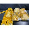 Image 1 : Lot of 5 Disney Baby Lion King Simba Baby Fuzzy Sleepers (0-3m & 3-6m) - Brand New