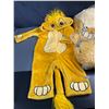 Image 2 : Lot of 5 Disney Baby Lion King Simba Baby Fuzzy Sleepers (0-3m & 3-6m) - Brand New