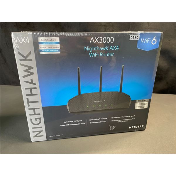 Lot of 1 NetGear AX3000 Nighthawk AX4 Wi-Fi 6 Router - Brand New Sealed!