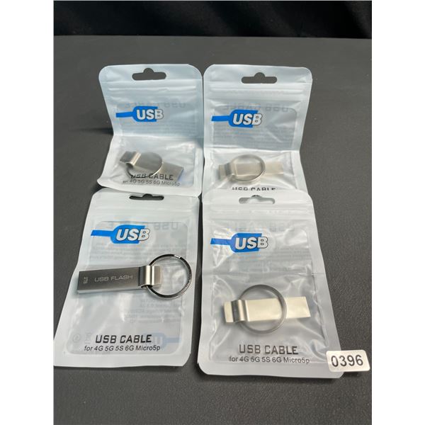 Lot of 4 USB Flash Drives/Memory Sticks - 2TB Each - Brand New!