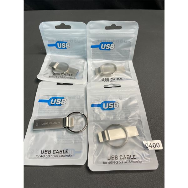 Lot of 4 USB Flash Drives/Memory Sticks - 2TB Each - Brand New!