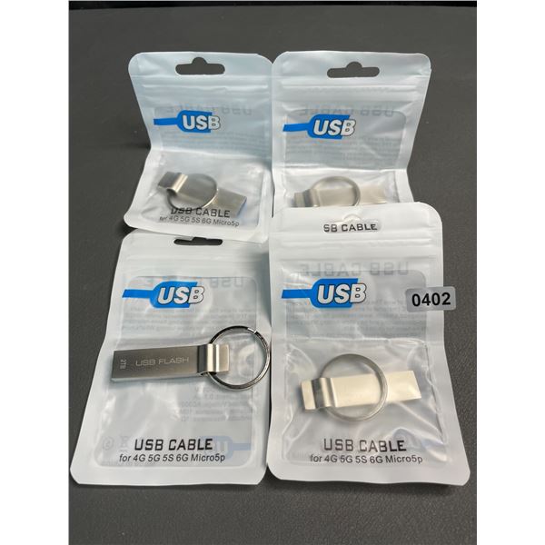 Lot of 4 USB Flash Drives/Memory Sticks - 2TB Each - Brand New!