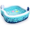 Image 1 : Lot of 1 Valwix Inflatable Swimming Pool - Large 7.5FT! (90inch x 97in x 30in) - BRAND NEW!