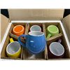 Image 1 : Lot of 1 Box of Amethya Stoneware Colorful Drinking Mugs - 6PCS - New