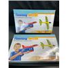 Image 1 : Lot of 2 Flaunting Aircraft Projectile Airplane Toy Sets - Brand New