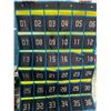 Image 1 : Lot of 4 Over-The-Door Hanging Numbered Organizers for Classrooms/Teachers - New