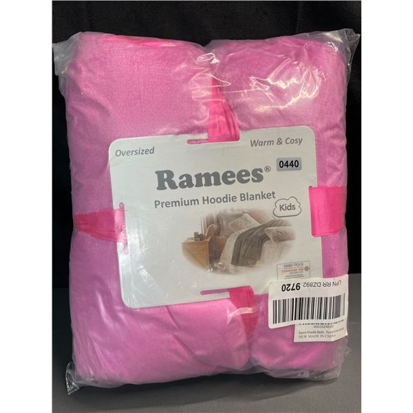 Lot of 1 Premium Wearable Hoodie Blanket - Pink - Brand New