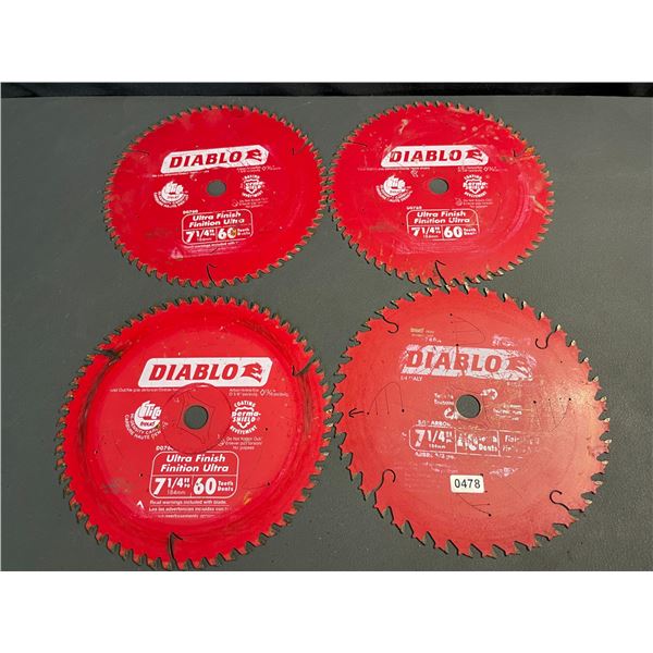 Lot of 4 Diablo Saws - Used