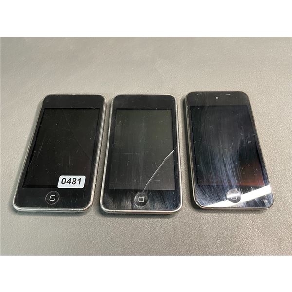 Lot of 3 Assorted iPods - Used