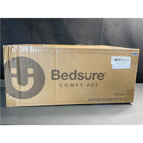 Lot of 1 Bedsure Memory Foam Pet Crate Mat - 29 x 18 x 3 inch - New