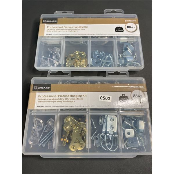 Lot of 2 Professional Picture Hanging Kits - New