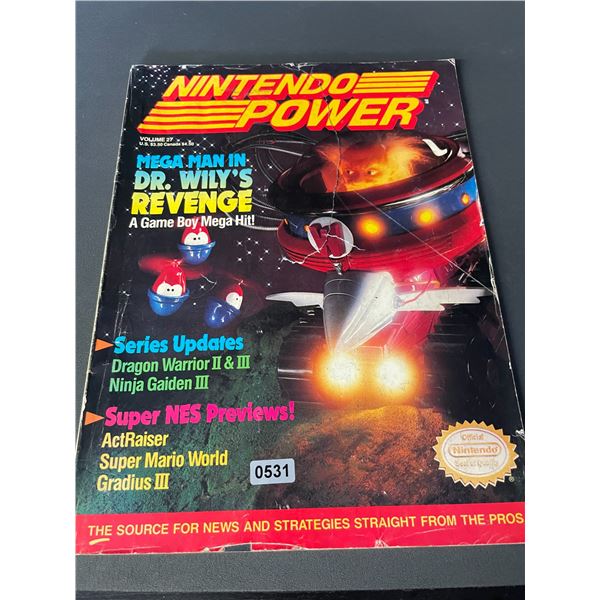 Lot of 1 Official Nintendo Power Magazine - Mega Man Dr. Willy's Revenge Cover - Collectible Item