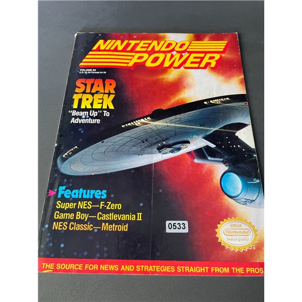 Lot of 1 Official Nintendo Power Magazine - Star Trek Front Cover - Collectible Item