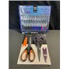 Image 1 : Lot of 1 30-Pack of Zebra Z-Grip Pens & 1 Set of 2 Heavy Duty Scissors - NEW