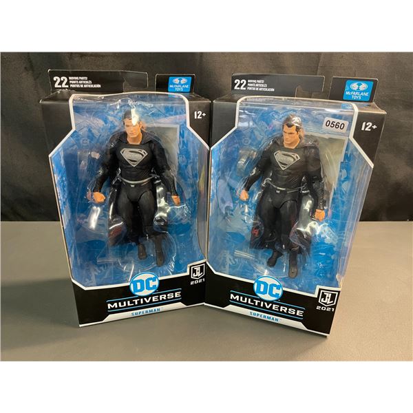 Lot of 2 DC Multiverse 2021 Superman Collectible Action Figure Toys by McFarlane Toys - Brand New